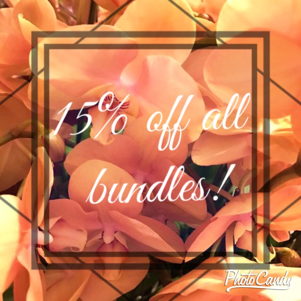 15% off all bundles of 2 or more!!